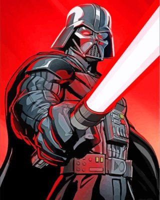 Detail Darth Vader Paint By Numbers Nomer 48