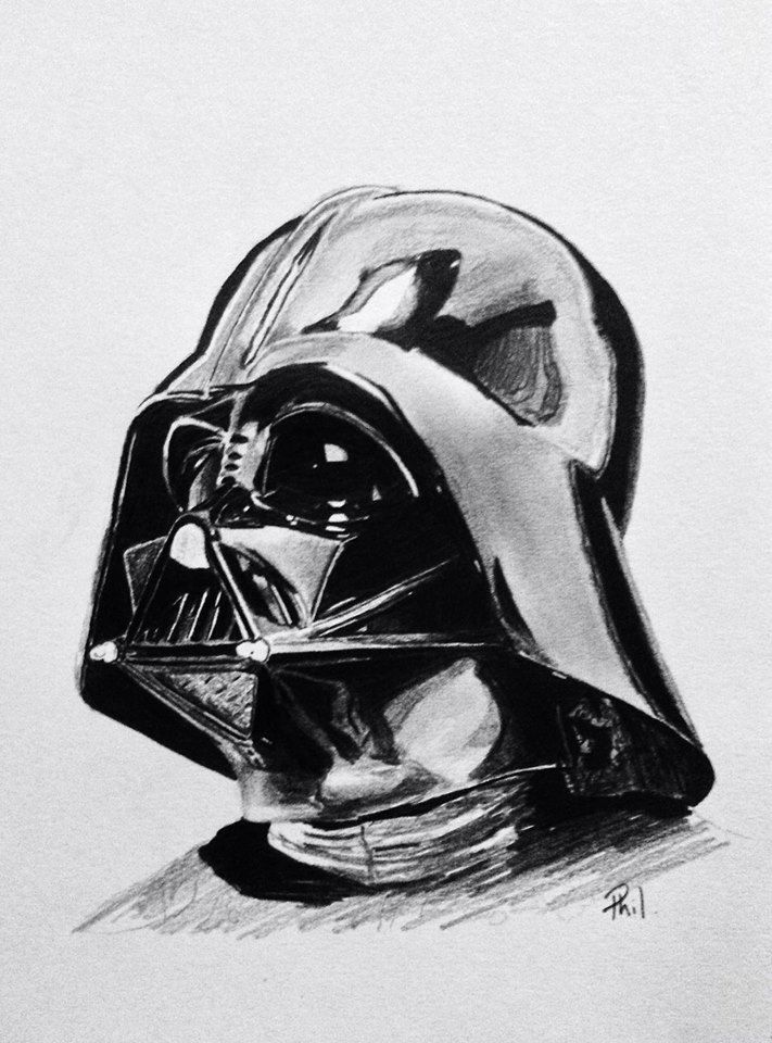 Detail Darth Vader Pencil Drawing Nomer 2