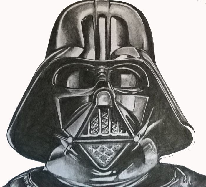 Detail Darth Vader Pencil Drawing Nomer 11