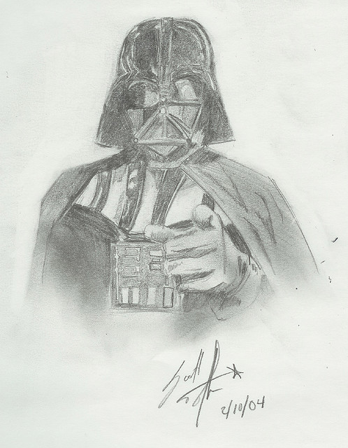 Detail Darth Vader Pencil Drawing Nomer 12