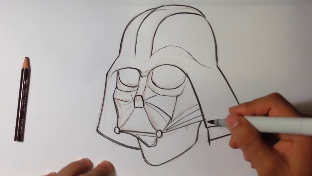 Detail Darth Vader Pencil Drawing Nomer 15