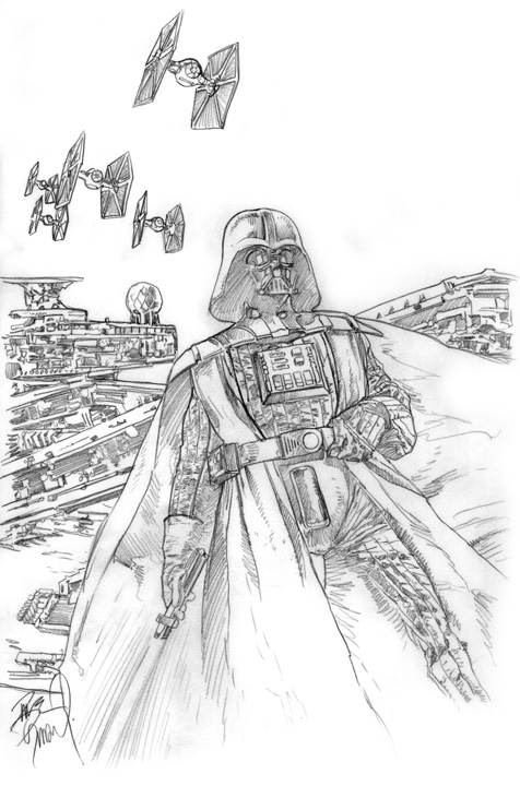 Detail Darth Vader Pencil Drawing Nomer 57