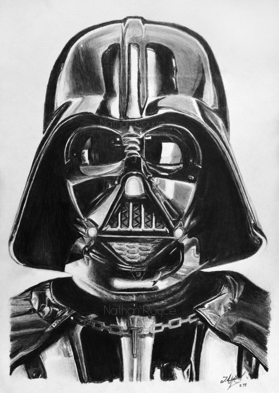 Detail Darth Vader Pencil Drawing Nomer 7