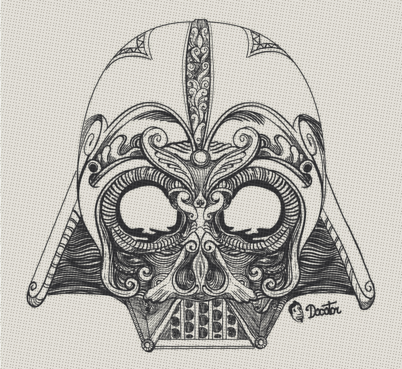 Detail Darth Vader Sugar Skull Nomer 19