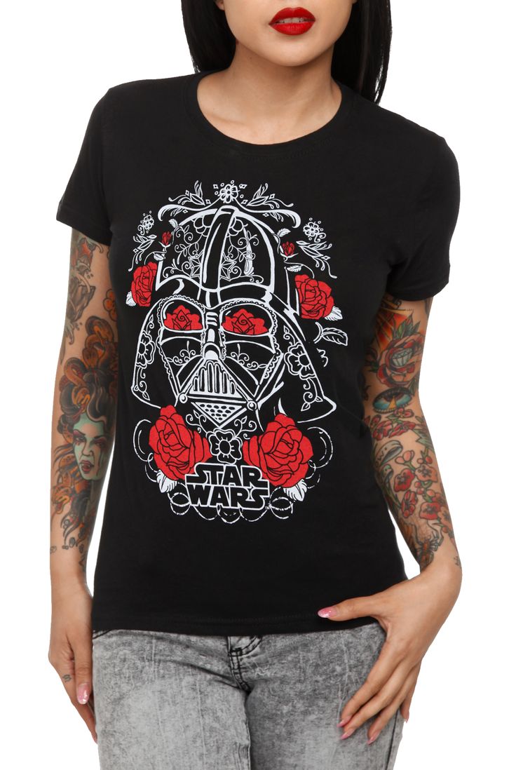 Detail Darth Vader Sugar Skull Shirt Nomer 15