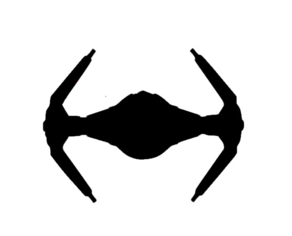 Darth Vader Tie Fighter Silhouette - KibrisPDR