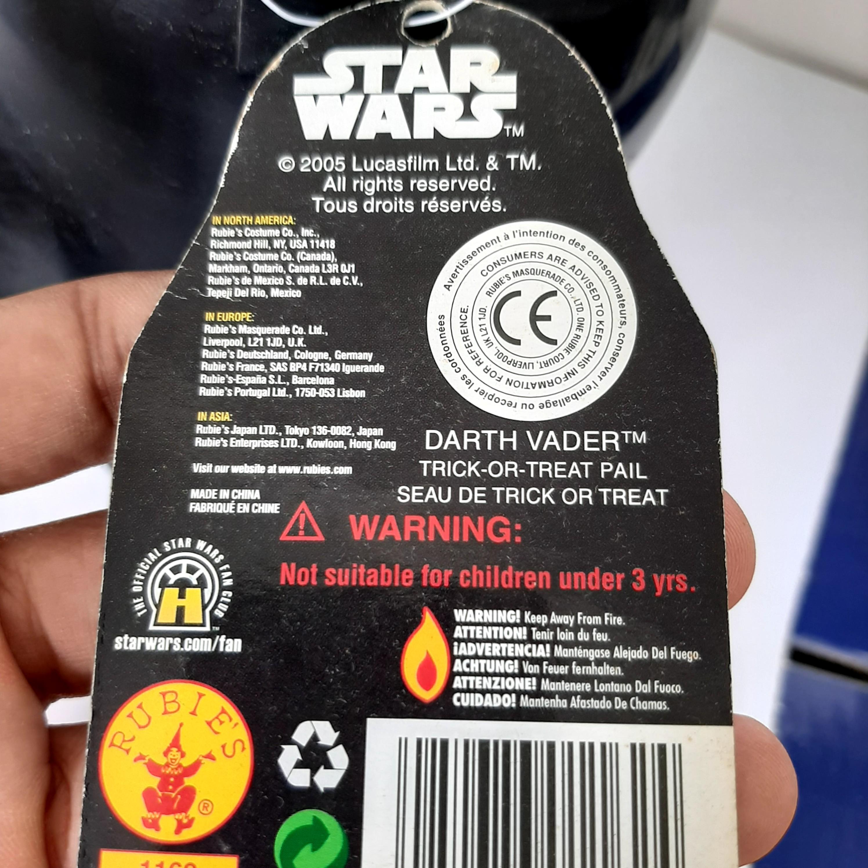 Detail Darth Vader Trick Or Treat Pail Nomer 20