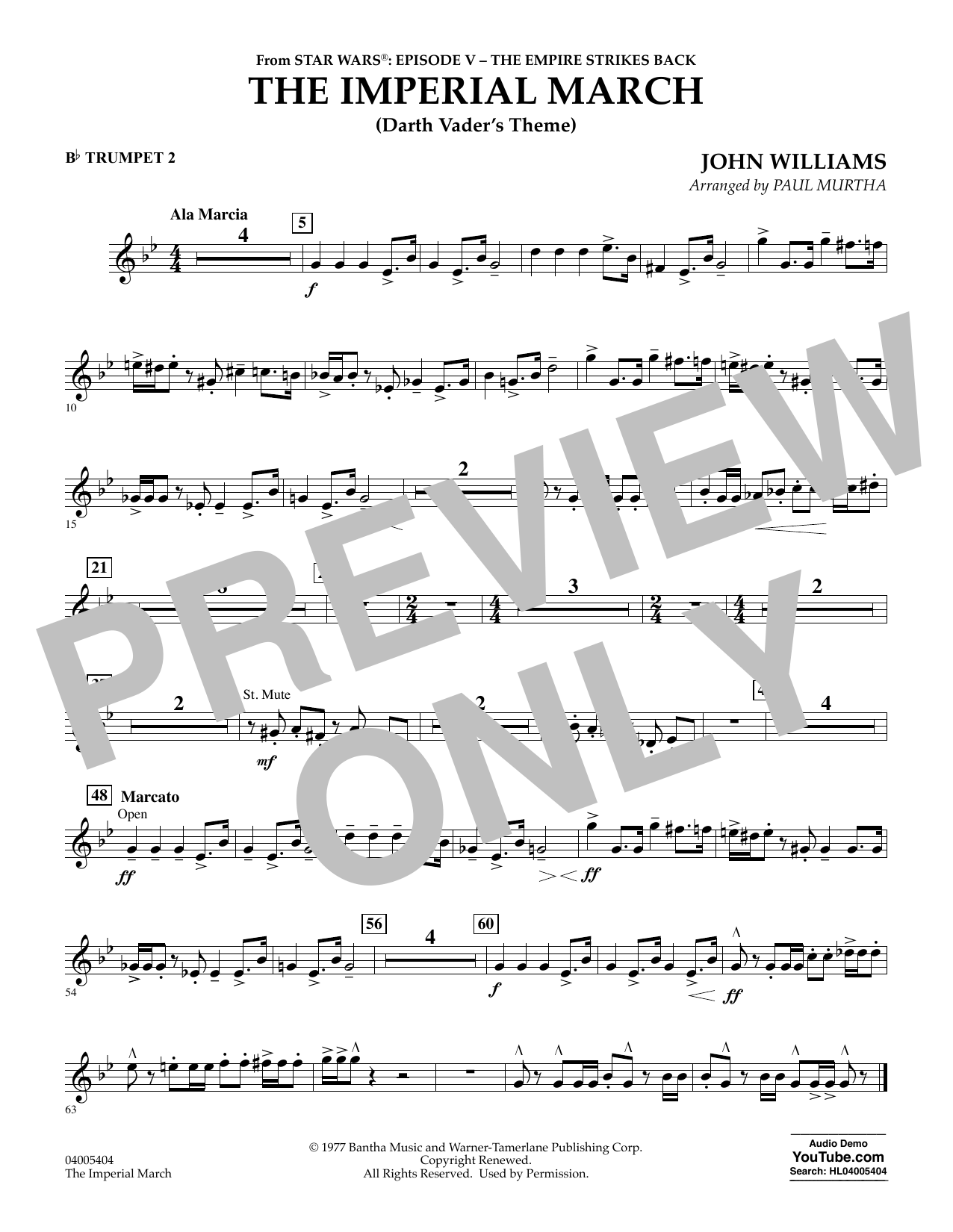 Detail Darth Vader Trumpet Sheet Music Nomer 8