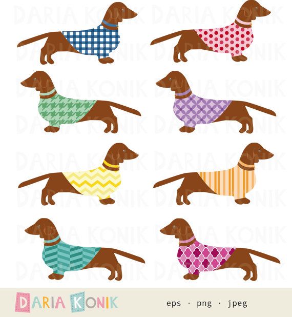 Detail Daschund Clipart Nomer 44