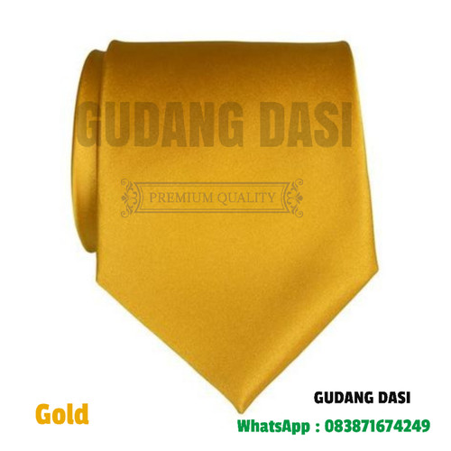 Detail Dasi Warna Gold Nomer 6