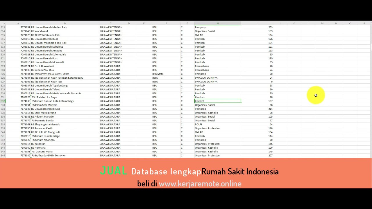 Detail Database Rumah Sakit Nomer 33