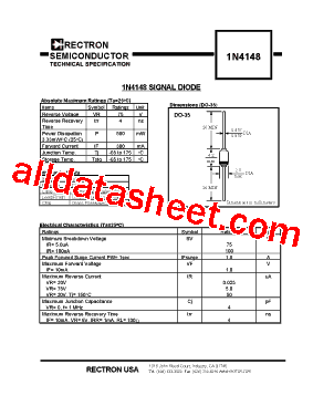 Detail Datasheet Dioda 1n4148 Nomer 19