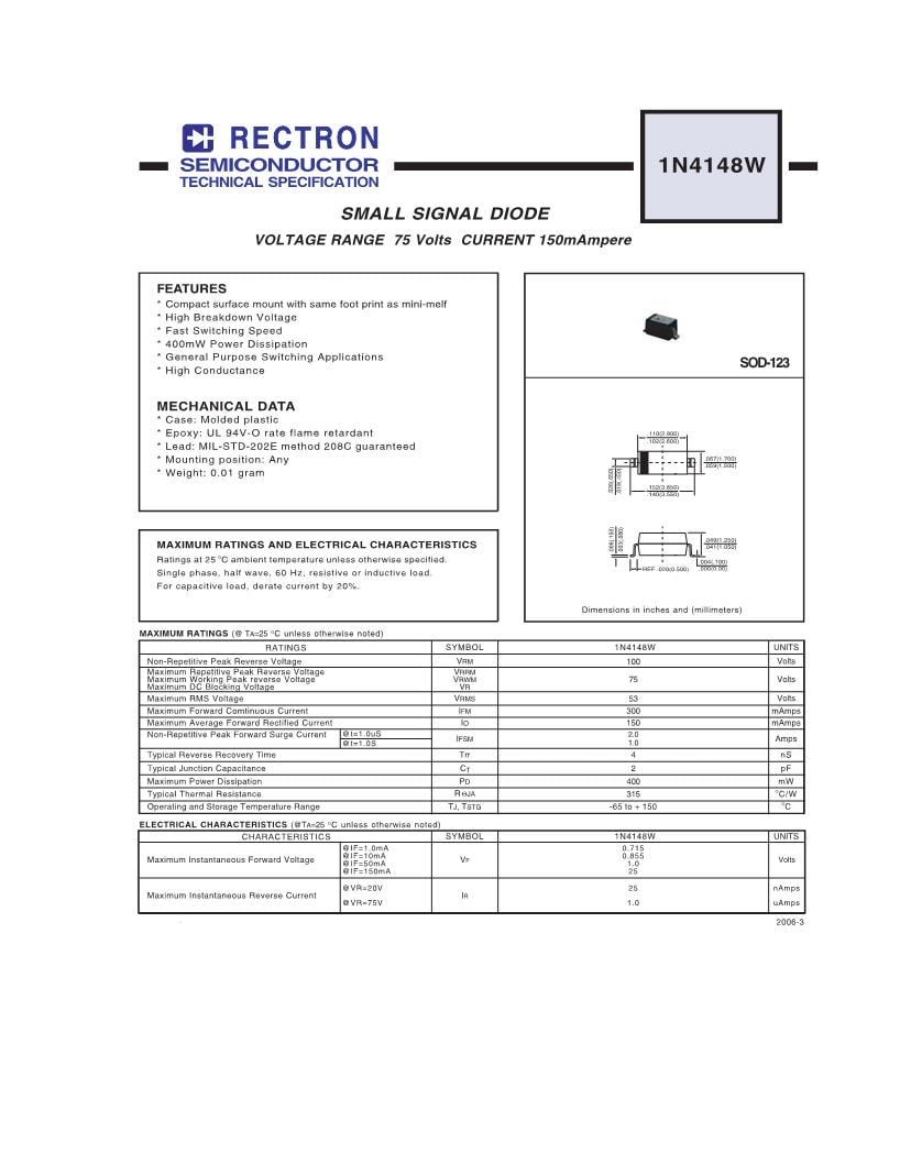 Detail Datasheet Dioda 1n4148 Nomer 26