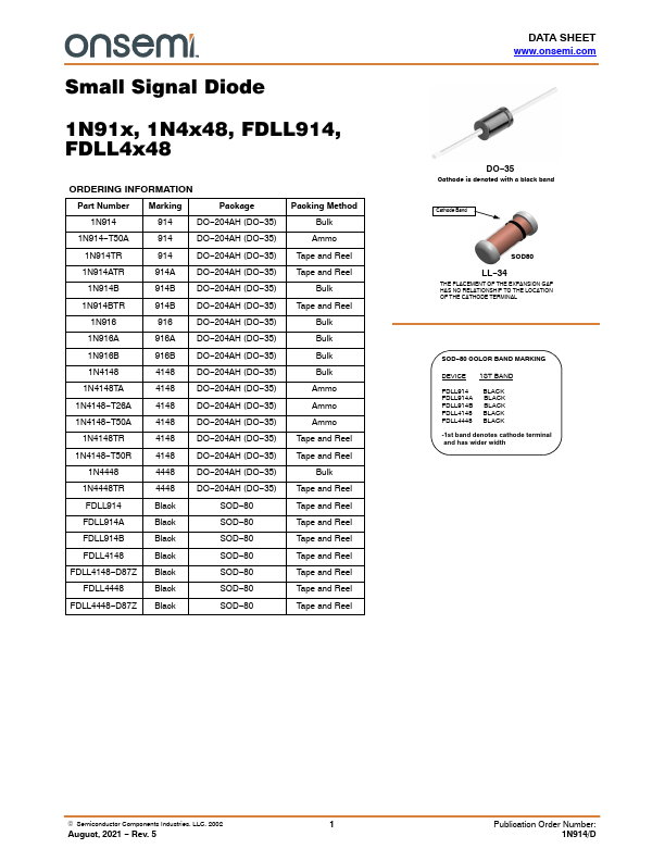 Detail Datasheet Dioda 1n4148 Nomer 35