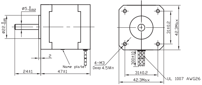 Detail Datasheet Motor Stepper Nema 17 Nomer 5