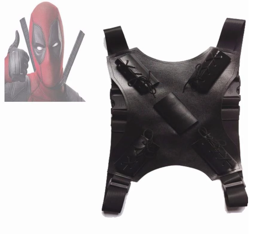 Detail Deadpool Belt And Swords Nomer 5