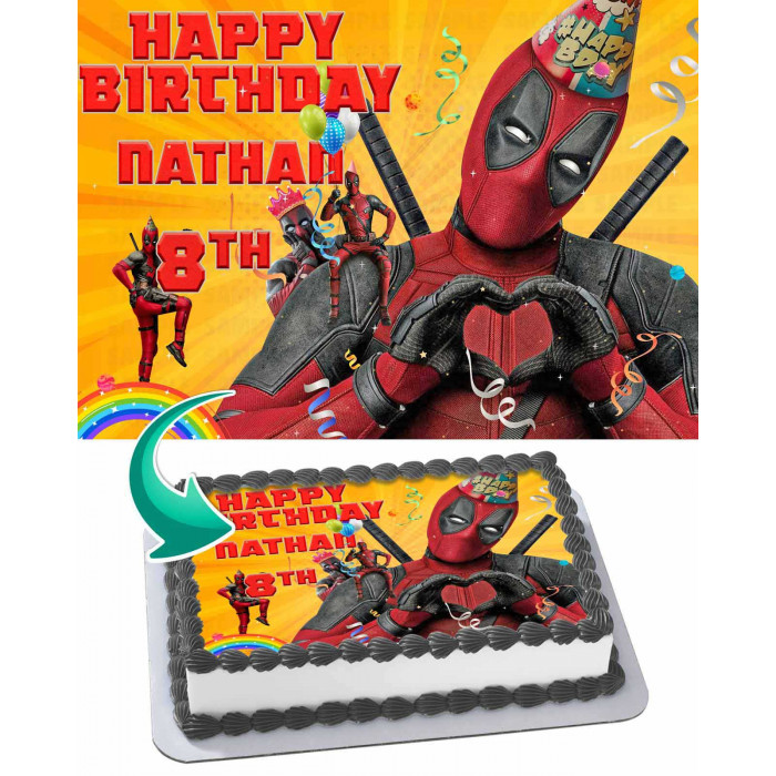 Detail Deadpool Cake Pan Nomer 10