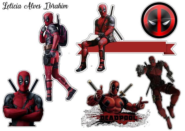 Deadpool Cake Template - KibrisPDR