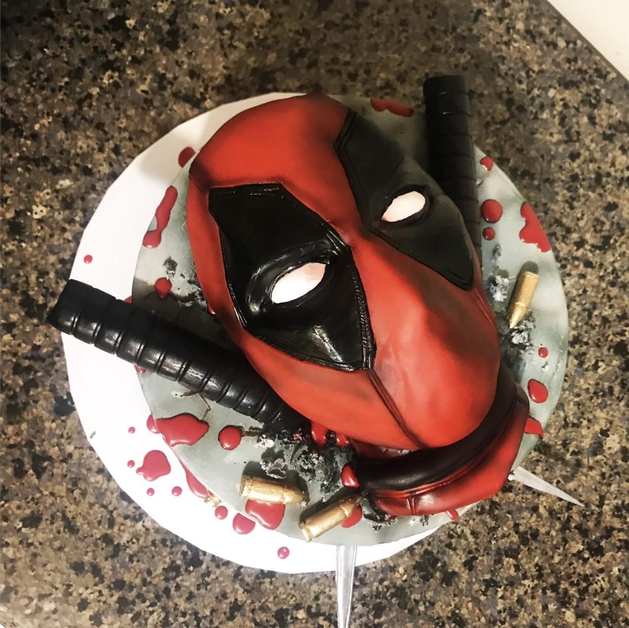 Detail Deadpool Cake Template Nomer 12