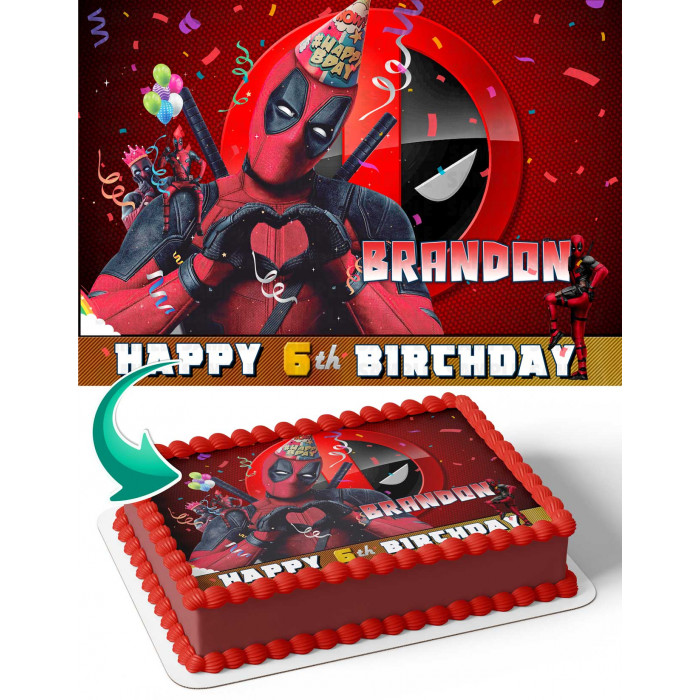 Detail Deadpool Cake Template Nomer 15