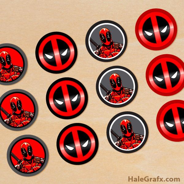 Detail Deadpool Cake Template Nomer 16