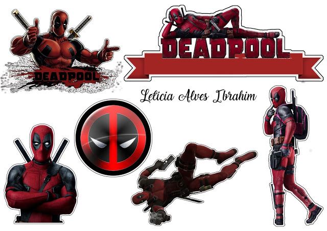 Detail Deadpool Cake Template Nomer 3