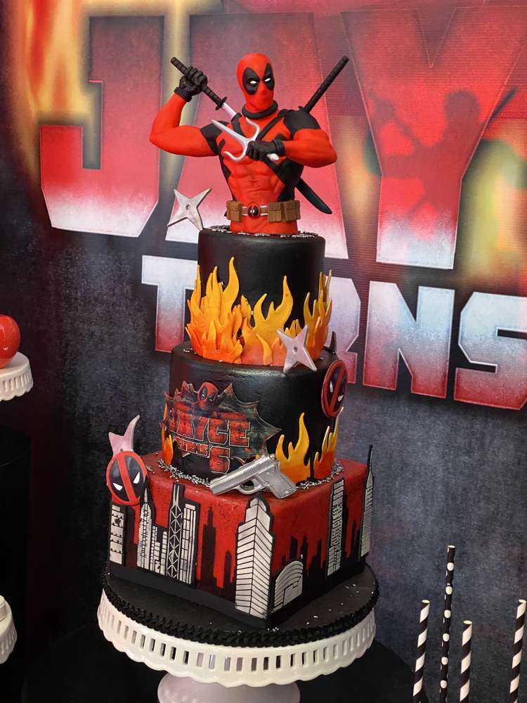 Detail Deadpool Cake Template Nomer 27