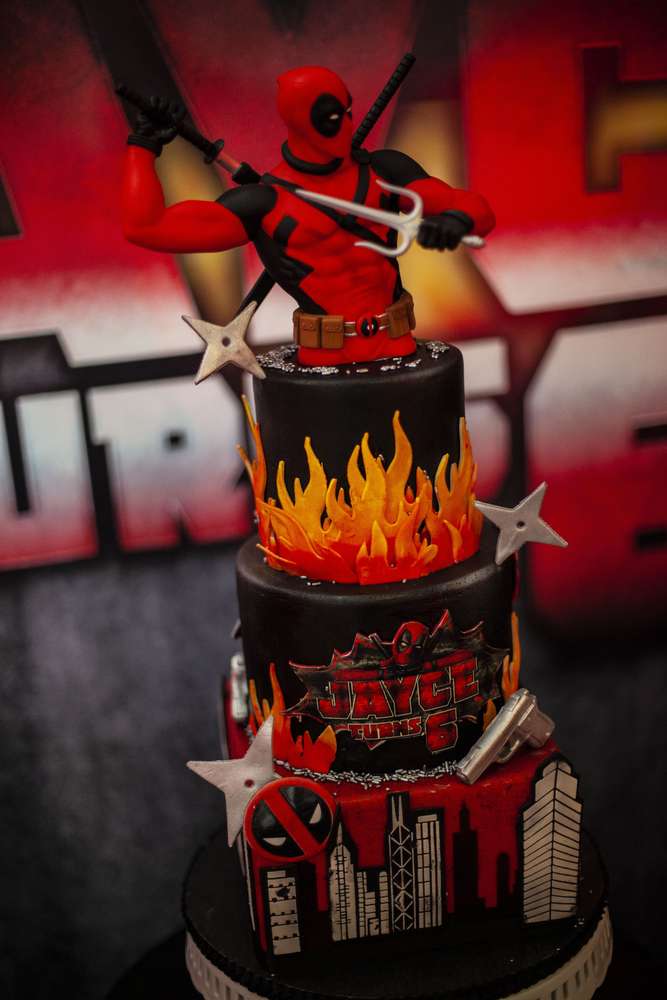 Detail Deadpool Cake Template Nomer 34