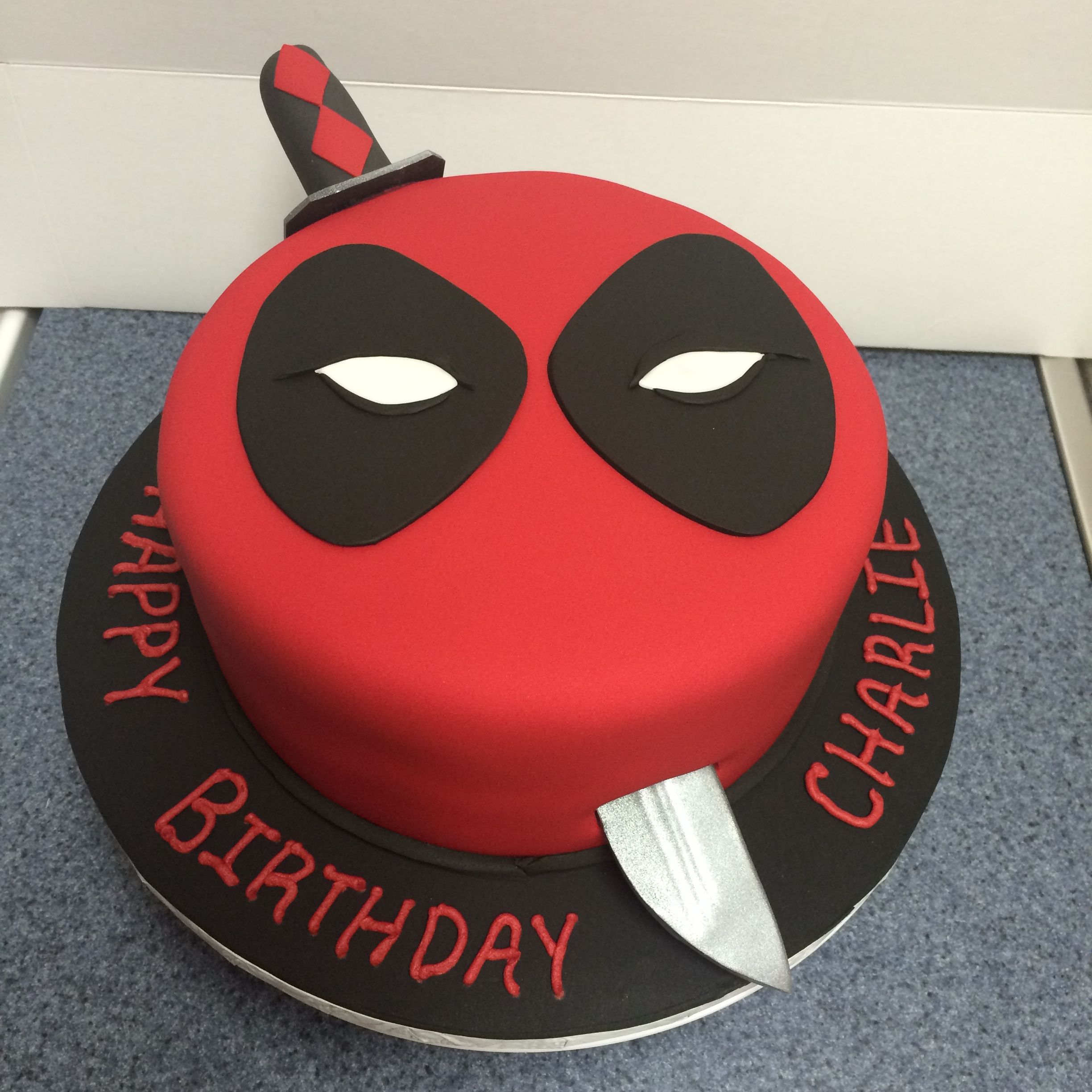 Detail Deadpool Cake Template Nomer 5