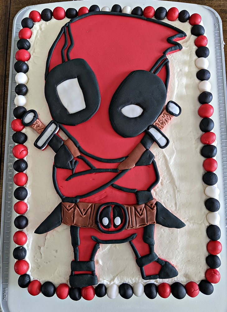 Detail Deadpool Cake Template Nomer 10