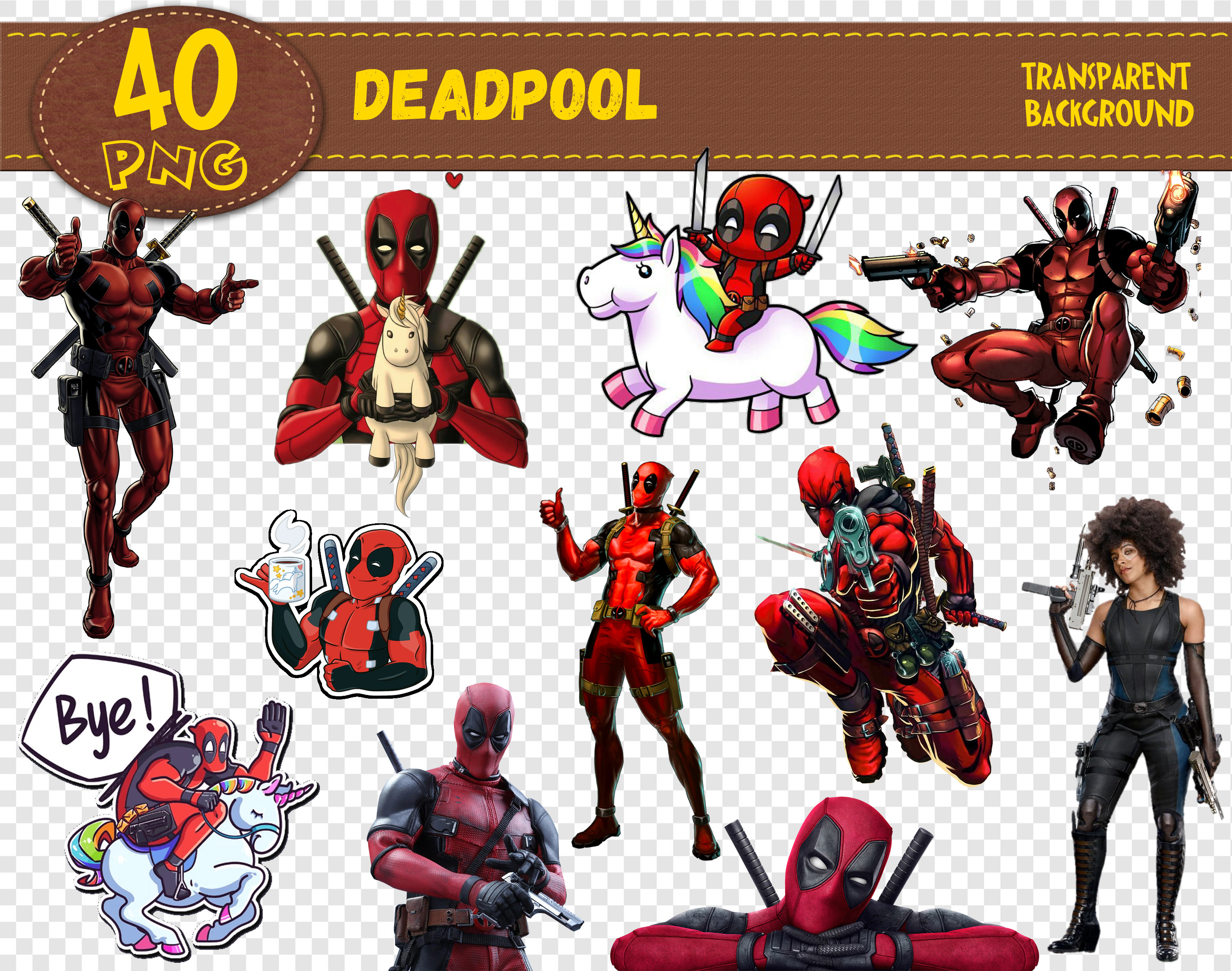 Detail Deadpool Clipart Nomer 36