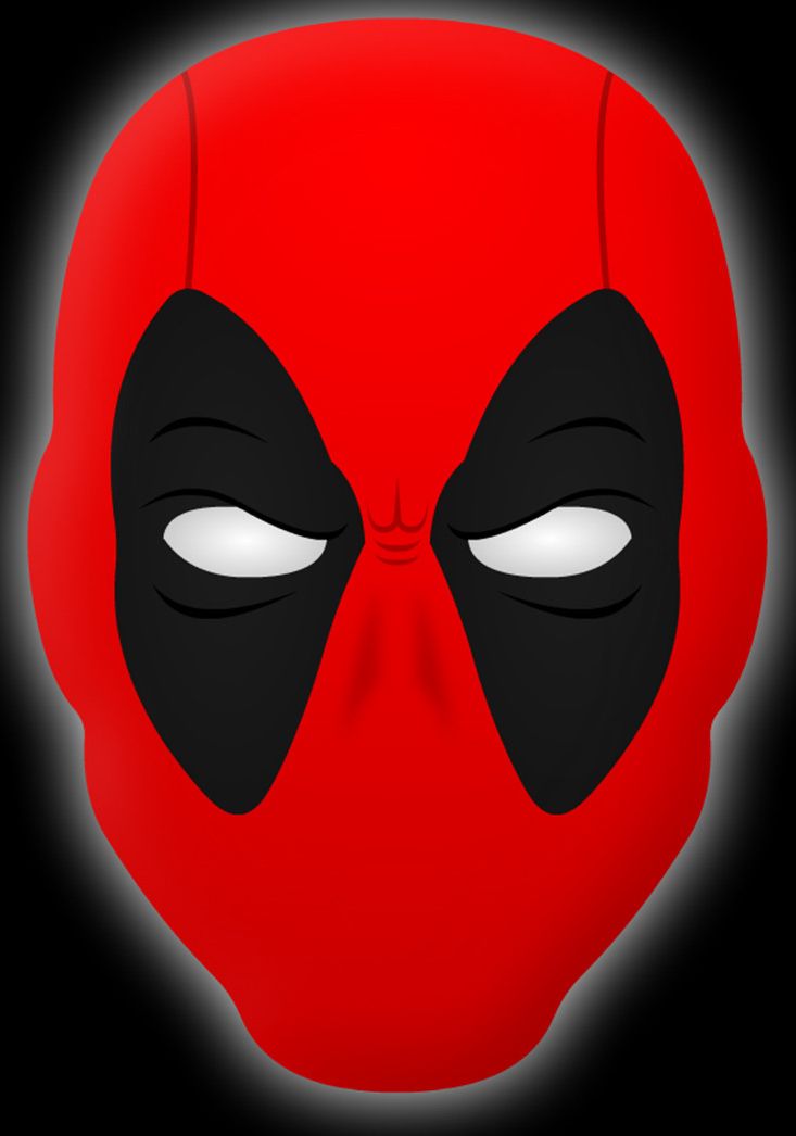 Detail Deadpool Face Clipart Nomer 3