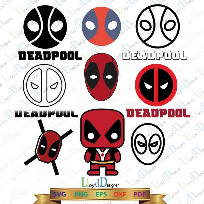 Detail Deadpool Face Clipart Nomer 52