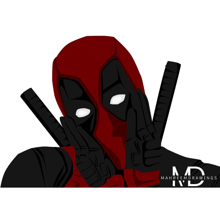 Detail Deadpool Face Clipart Nomer 54