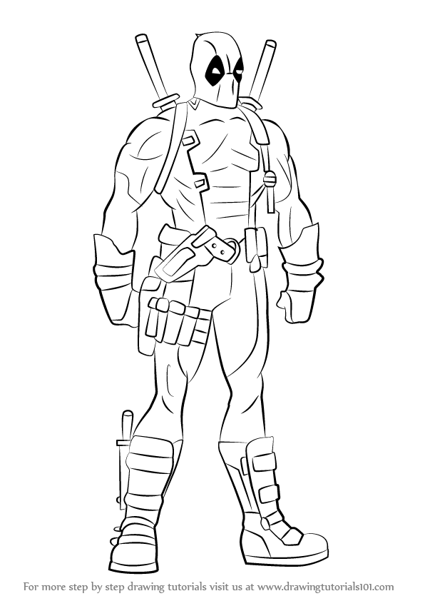 Detail Deadpool Full Body Nomer 19