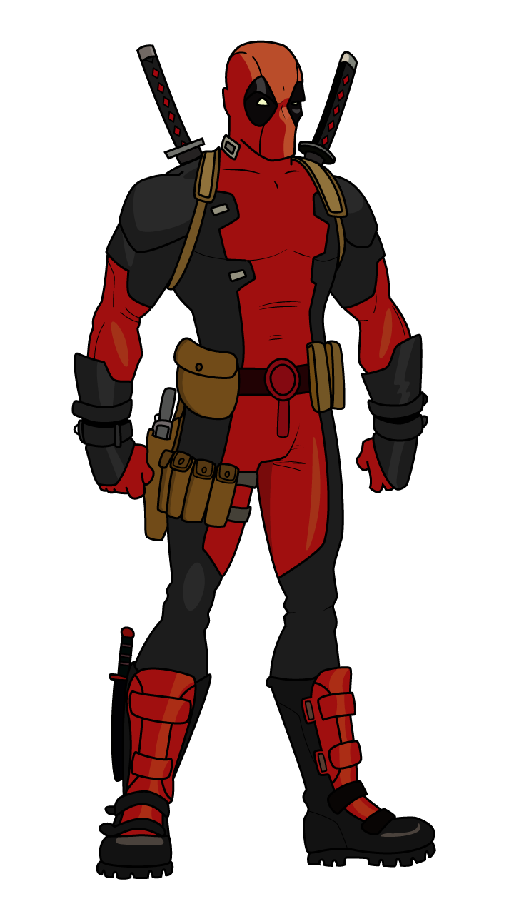 Detail Deadpool Full Body Nomer 10