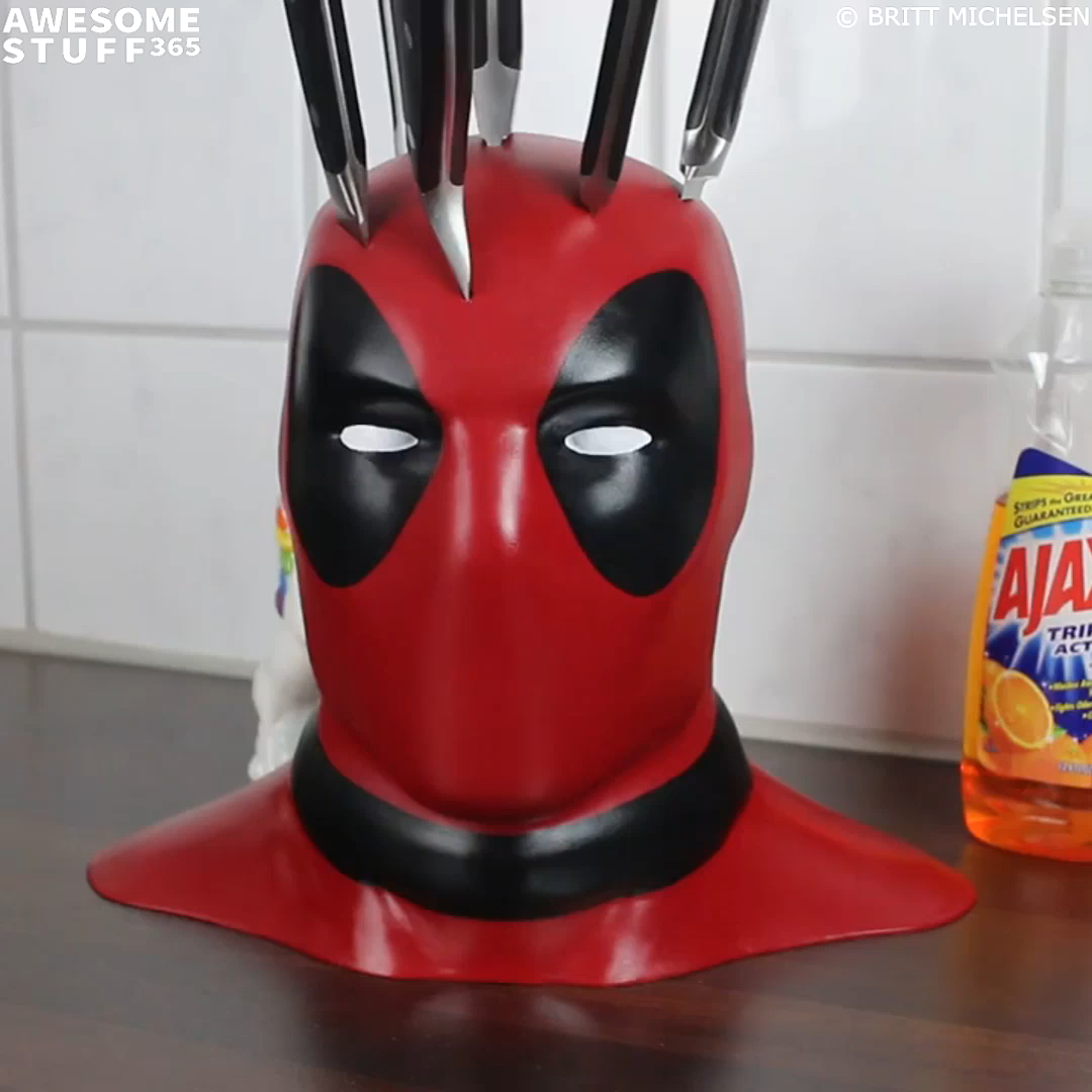 Detail Deadpool Knife Block Amazon Nomer 32