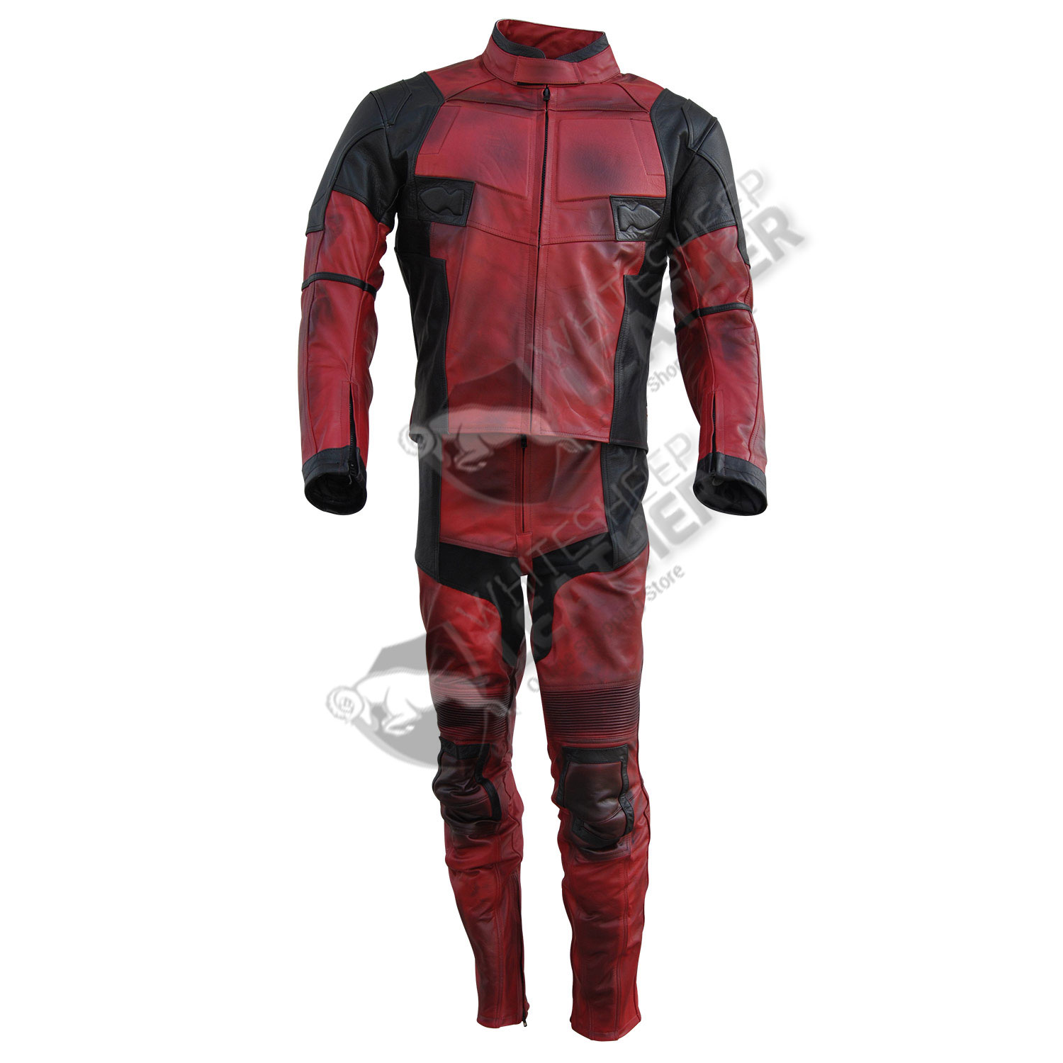 Detail Deadpool Leather Motorcycle Jacket Nomer 12