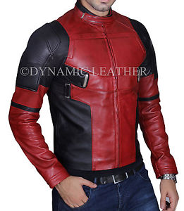 Detail Deadpool Leather Motorcycle Jacket Nomer 19