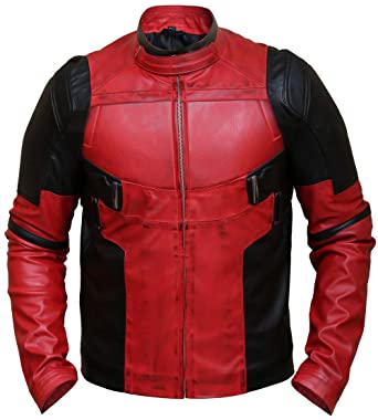 Detail Deadpool Leather Motorcycle Jacket Nomer 26