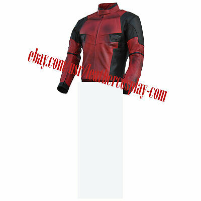 Detail Deadpool Leather Motorcycle Jacket Nomer 35