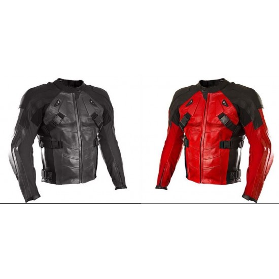 Detail Deadpool Leather Motorcycle Jacket Nomer 39