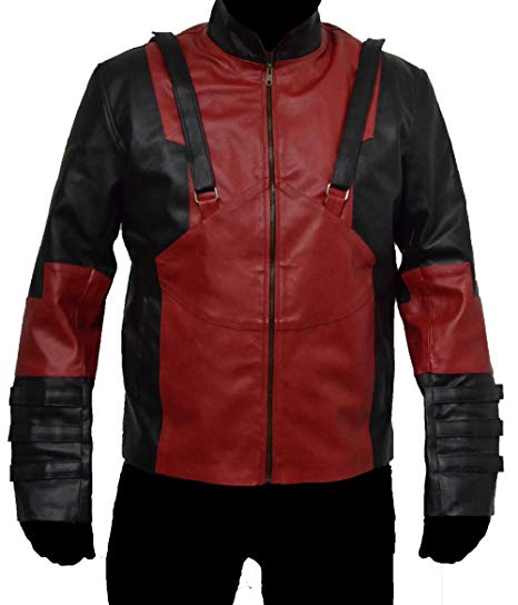 Detail Deadpool Leather Motorcycle Jacket Nomer 49
