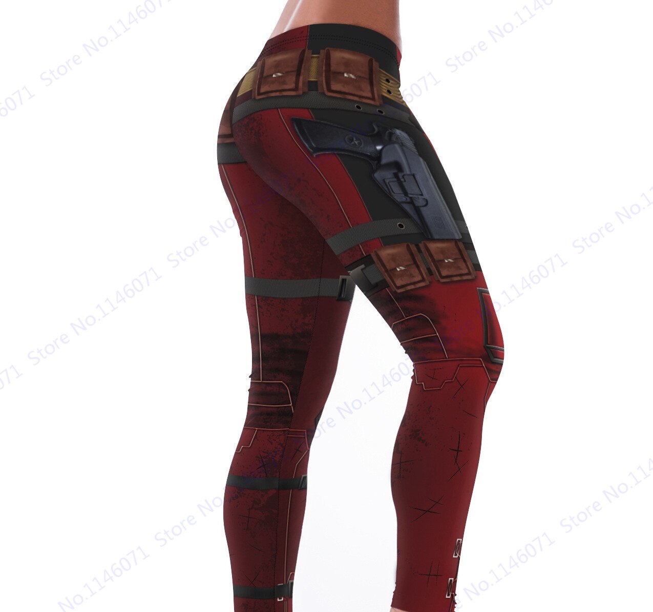 Detail Deadpool Leggings Amazon Nomer 26