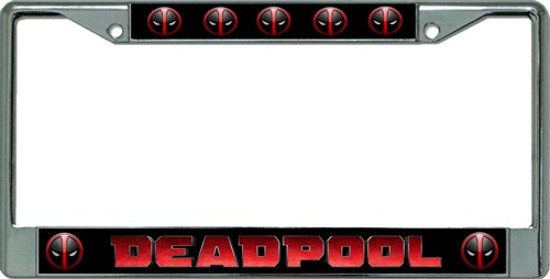 Detail Deadpool License Plate Frame Nomer 9