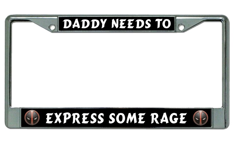 Detail Deadpool License Plate Frames Nomer 2