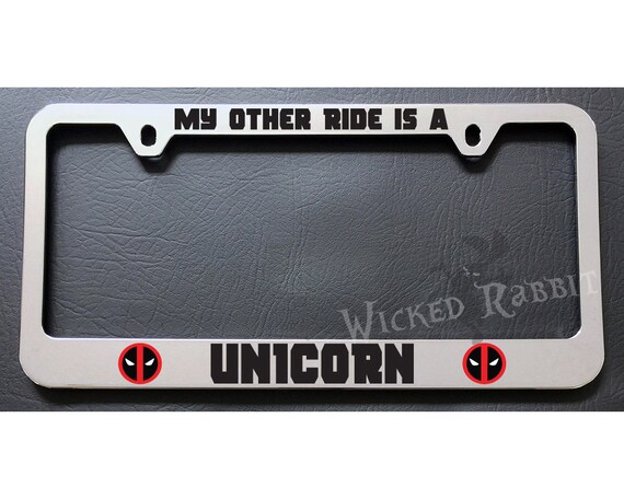Detail Deadpool License Plate Frames Nomer 11