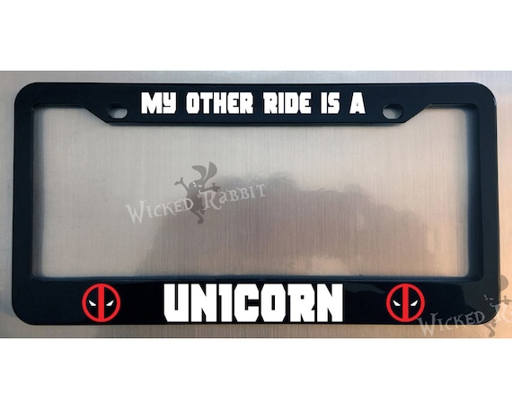Detail Deadpool License Plate Frames Nomer 13