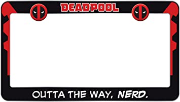 Detail Deadpool License Plate Frames Nomer 24
