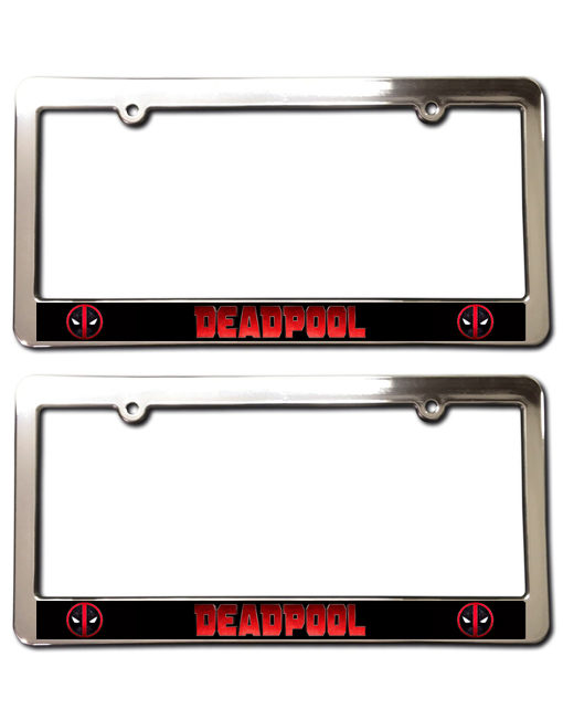 Detail Deadpool License Plate Frames Nomer 4